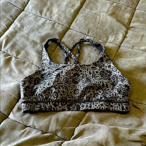 Lululemon Black and Grey Energy Sports Bra